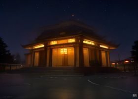 香港旺角夜市霓虹灯闪烁的街景，展现蜜桃成熟时33d所处年代香港市井文化的繁华与活力